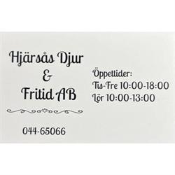 Hjärsås Djur & Fritid AB, Knislinge öppettider