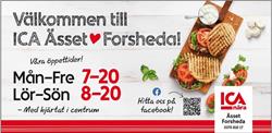ICA Ässet, Forsheda öppettider