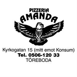 Pizzeria Amanda HB, Töreboda öppettider