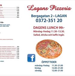 Lagan Pizzeria, öppettider