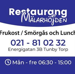 Restaurang Mälarhöjden - Lunchrestaurang Västerås, öppettider