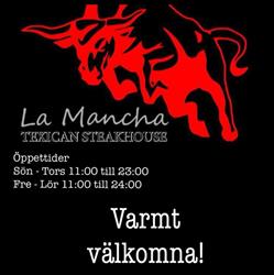 La Mancha Steakhouse, Gävle öppettider