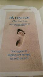 PÅ FIN FOT hos Carina, Helsingborg öppettider