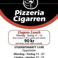 Cigarren Pizzeria Jönköping, öppettider