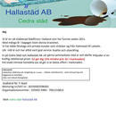 Hallastäd AB, Laholm öppettider