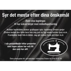 Nettans Syatlje & Presenter - Skräddare Örebro, öppettider