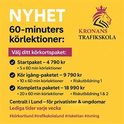 Kronans Trafikskola AB, Lund öppettider